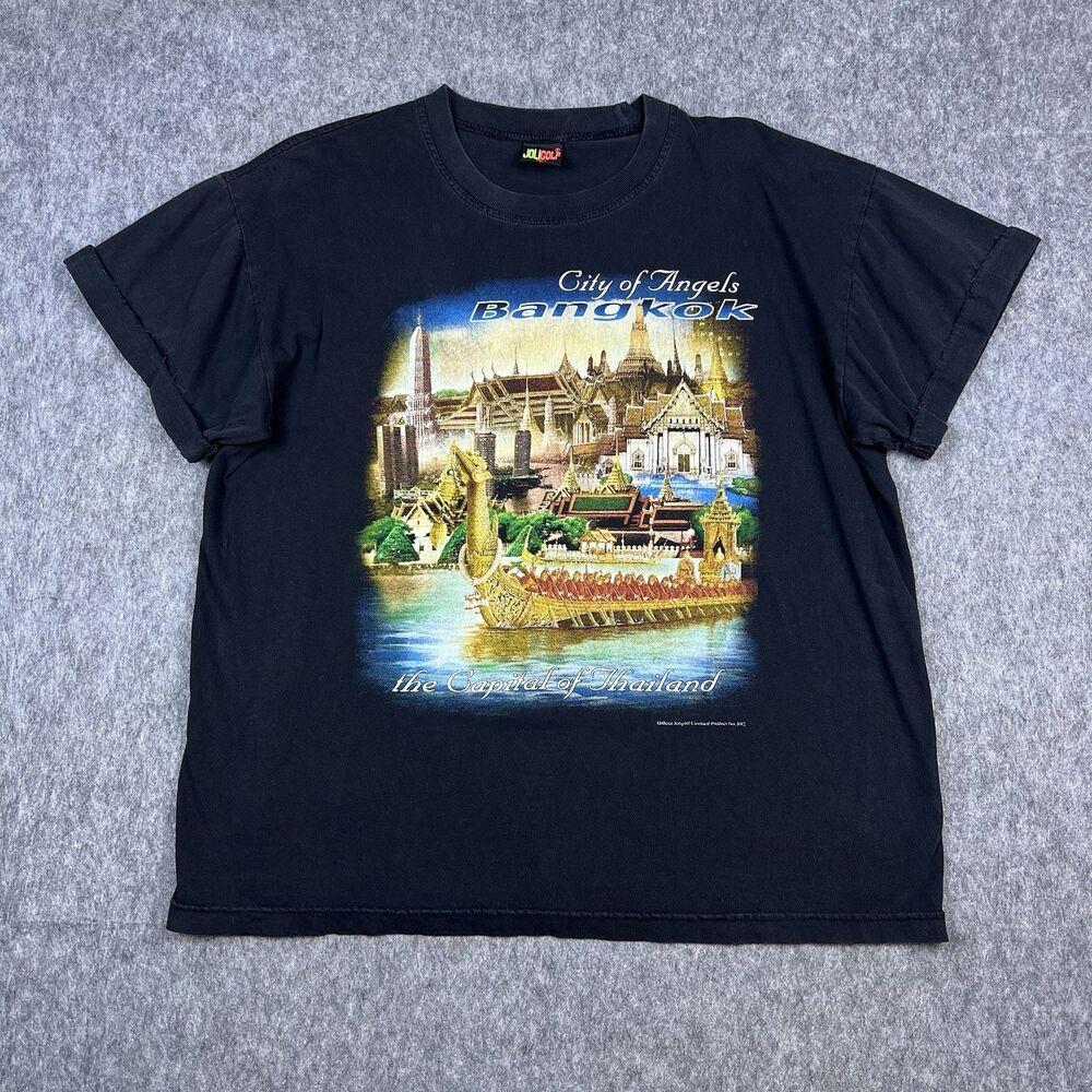 Vtg Joli Golf Men's T-Shirt City Of Angeles Bangkok The Capital Of Thailand Sz L